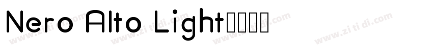 Nero Alto Light字体转换